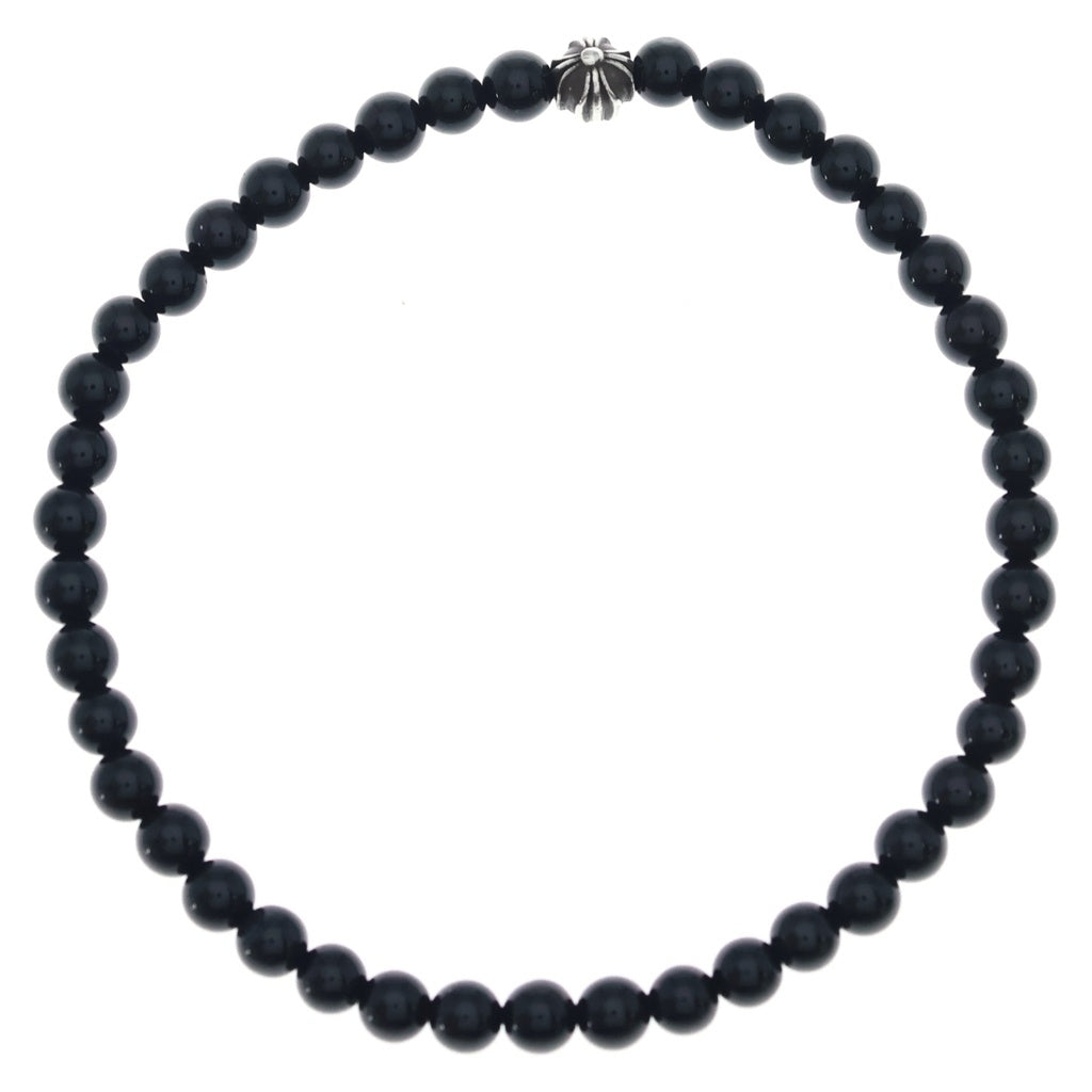 CHROME HEARTS(クロムハーツ) 4mm BEAD 4mm ビーズ ブレスレット ブラック/シルバー