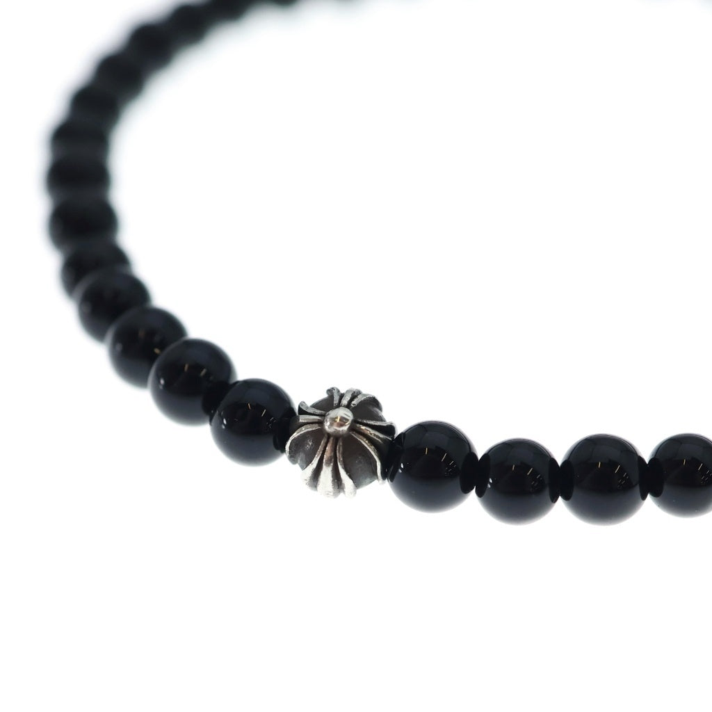CHROME HEARTS(クロムハーツ) 4mm BEAD 4mm ビーズ ブレスレット ブラック/シルバー