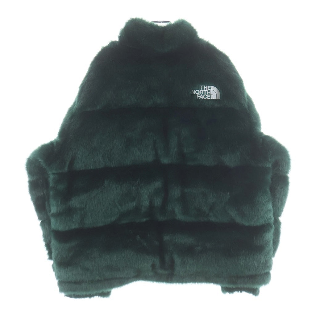 THE NORTH FACE(ザノースフェイス) 20AW ×THE NORTH FACE Faux Fur Nuptse Jacket ノースフェイス ファー ヌプシ ダウンジャケット グリーン ND92001I
