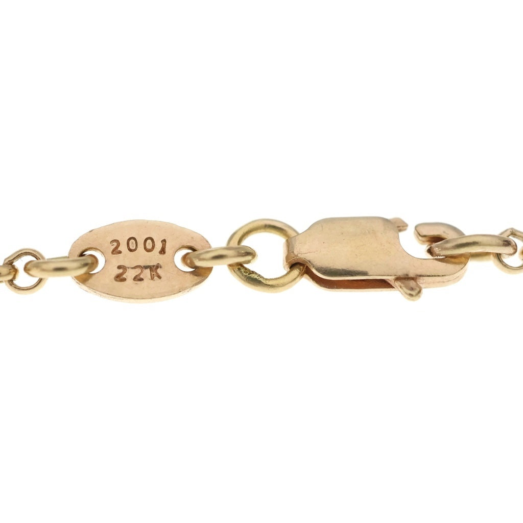 CHROME HEARTS(クロムハーツ) 22K NECKCHAIN R20 ロールチェーンネックレス 20inch ゴールド BCA011 オールド