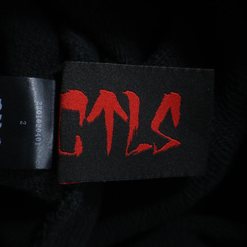 cvtvlist(カタリスト) 3D LOGO USUAL PANTS ロゴ刺繍 サルエルパンツ スウェットパンツ ブラック 2201020401