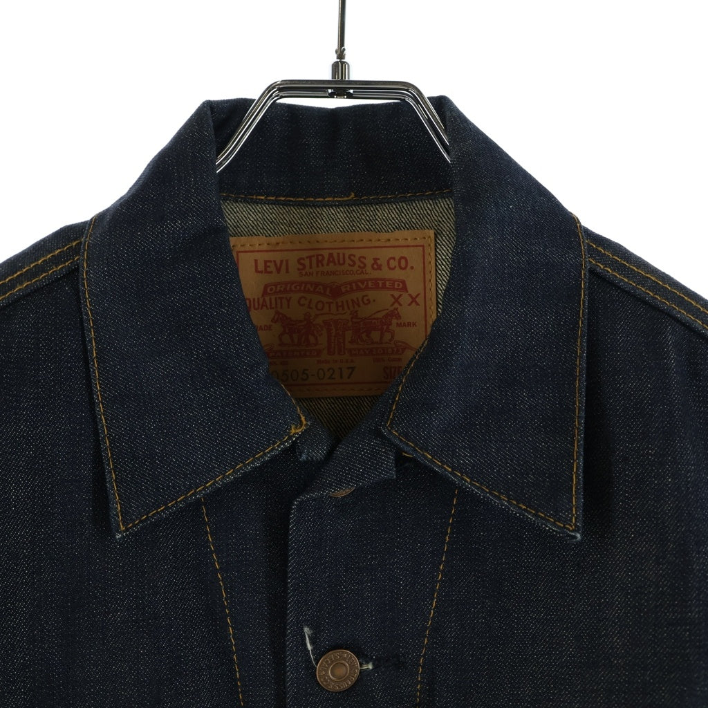Levi's(リーバイス) 00S VINTAGE 70505-0217 4TH フォース BIGE ボタン裏555 バレンシア工場 ヴィンテージ デニムジャケット インディゴ