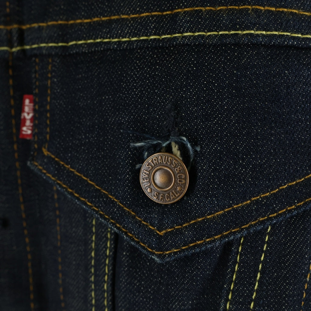 Levi's(リーバイス) 00S VINTAGE 70505-0217 4TH フォース BIGE ボタン裏555 バレンシア工場 ヴィンテージ デニムジャケット インディゴ