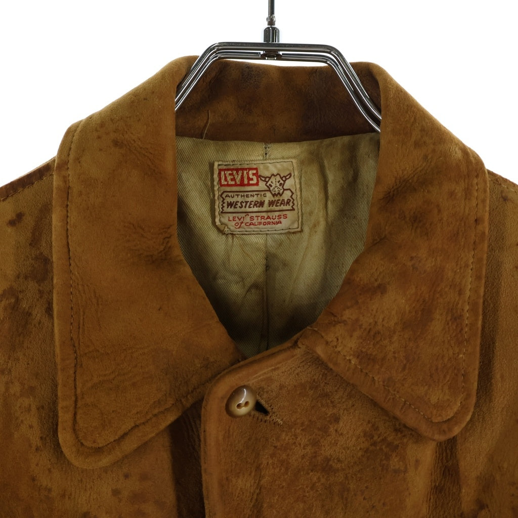 Levi's(リーバイス) 50S スエード ウエスタンシャツ 長袖シャツ ブラウン