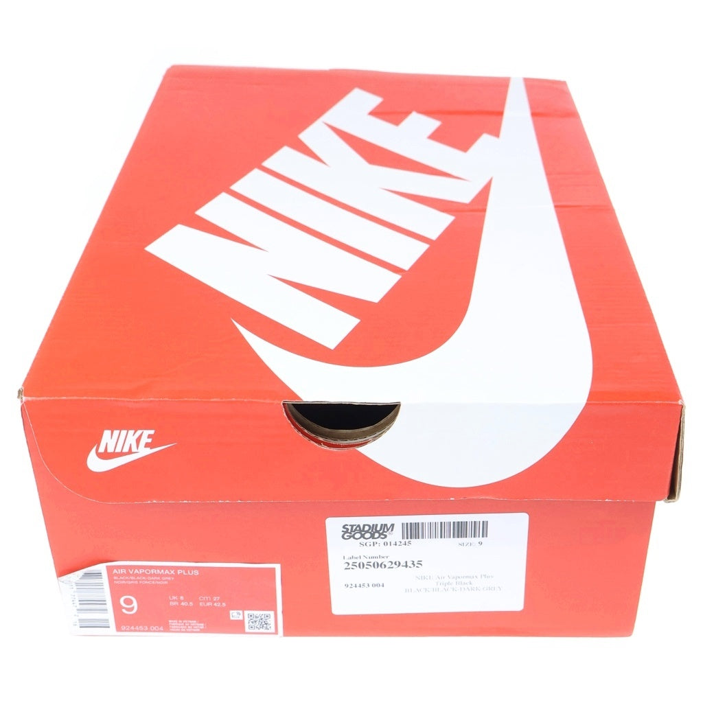 NIKE(ナイキ) AIR VAPORMAX PLUS エアヴェイパーマックス プラス ローカットスニーカー ブラック US9/27cm 924453-004