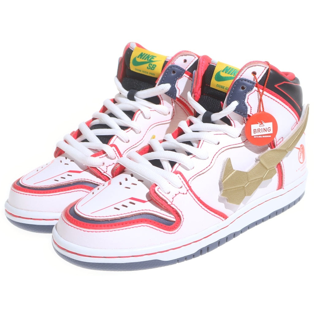 NIKE(ナイキ) NIKE SB DUNK HIGH PRO QS SB ダンク ハイ プロ QS ガンダム ユニコーン スニーカー ホワイト/レッド US7/25cm DH7717-100