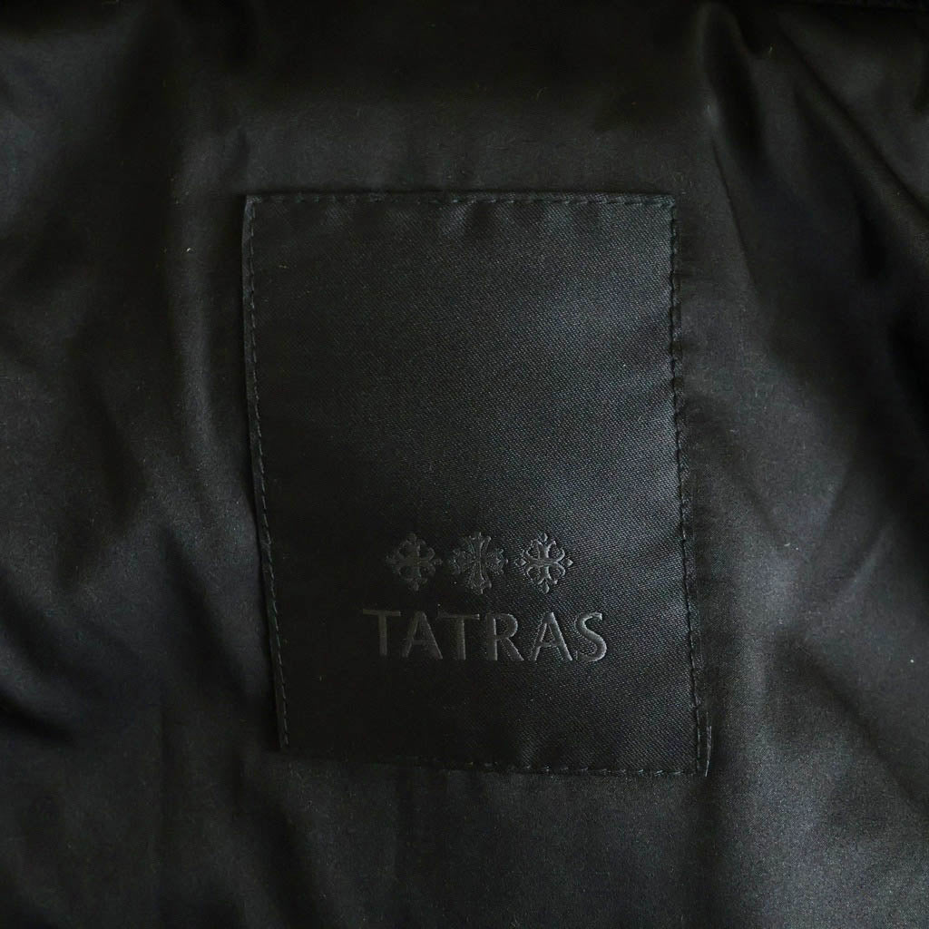TATRAS(タトラス) BOMOS ボモス ジップアップ ファージャケット ブルゾン アウター ブラック MTAT24A4858