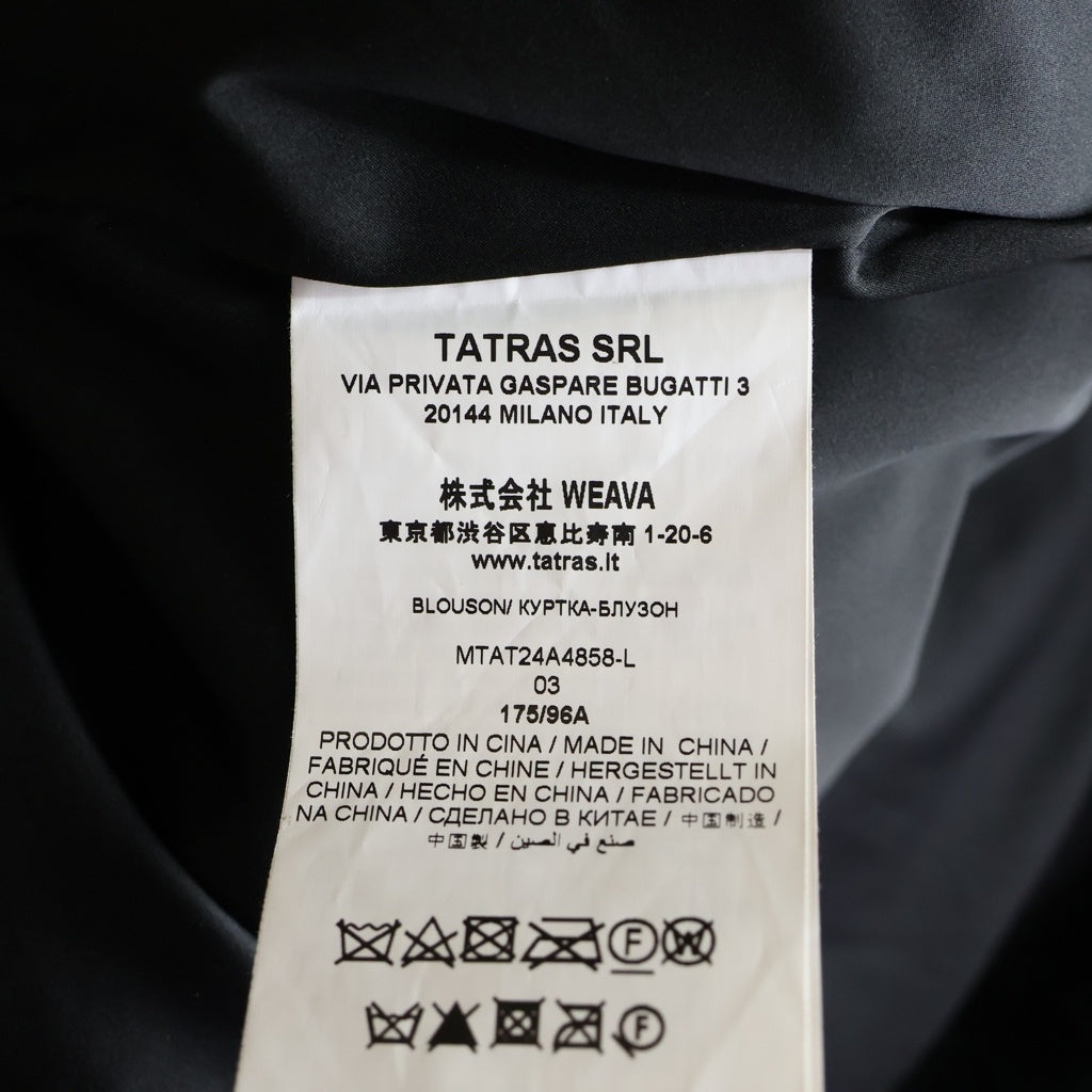 TATRAS(タトラス) BOMOS ボモス ジップアップ ファージャケット ブルゾン アウター ブラック MTAT24A4858