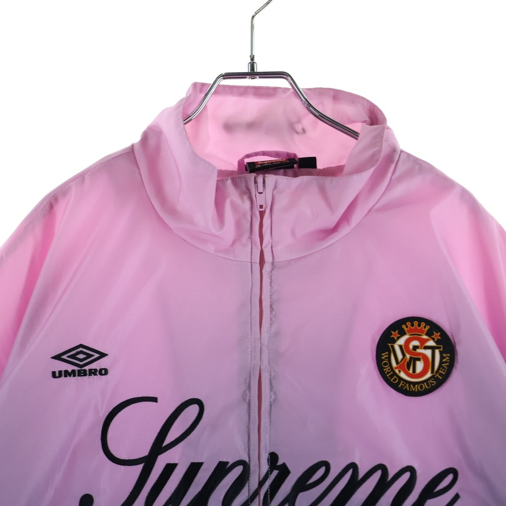 SUPREME(シュプリーム) 25AW × Umbro Gradient Track Jacket アンブロ ロゴエンブロイダリー グラデーション トラックジャケット ピンク