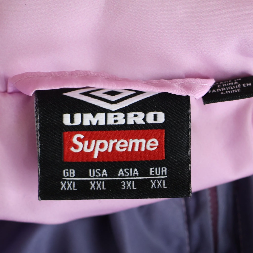 SUPREME(シュプリーム) 25AW × Umbro Gradient Track Jacket アンブロ ロゴエンブロイダリー グラデーション トラックジャケット ピンク