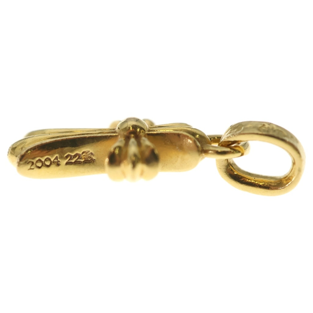 CHROME HEARTS(クロムハーツ) 22K CRS BBYFAT ベイビーファットクロス ペンダントトップ ゴールド BCA037