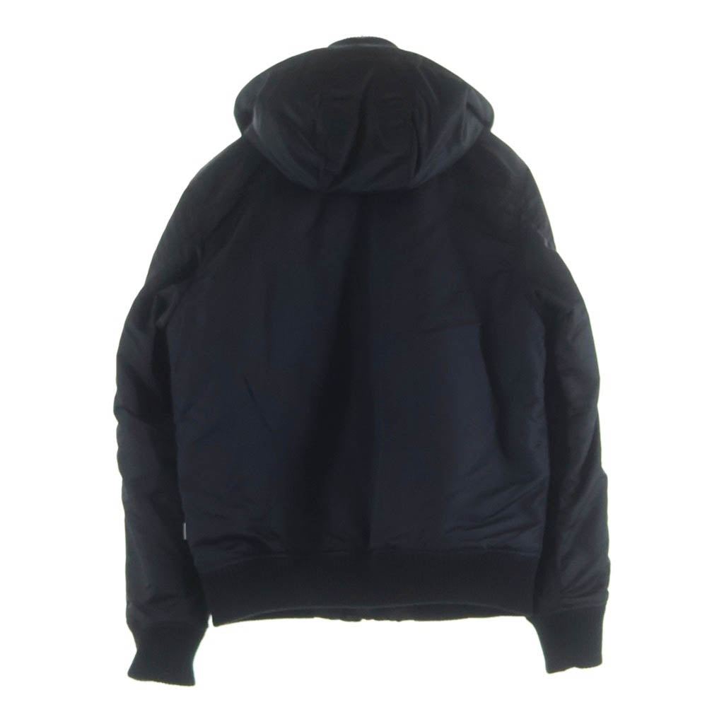 ALPHA INDUSTRIES(アルファ インダストリーズ) Hooded Rib Jacket フーデッドリブジャケット ブラック TA1716-001 レディース