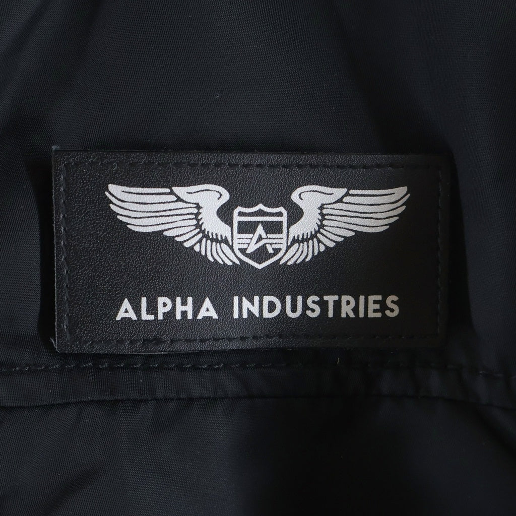 ALPHA INDUSTRIES(アルファ インダストリーズ) Hooded Rib Jacket フーデッドリブジャケット ブラック TA1716-001 レディース