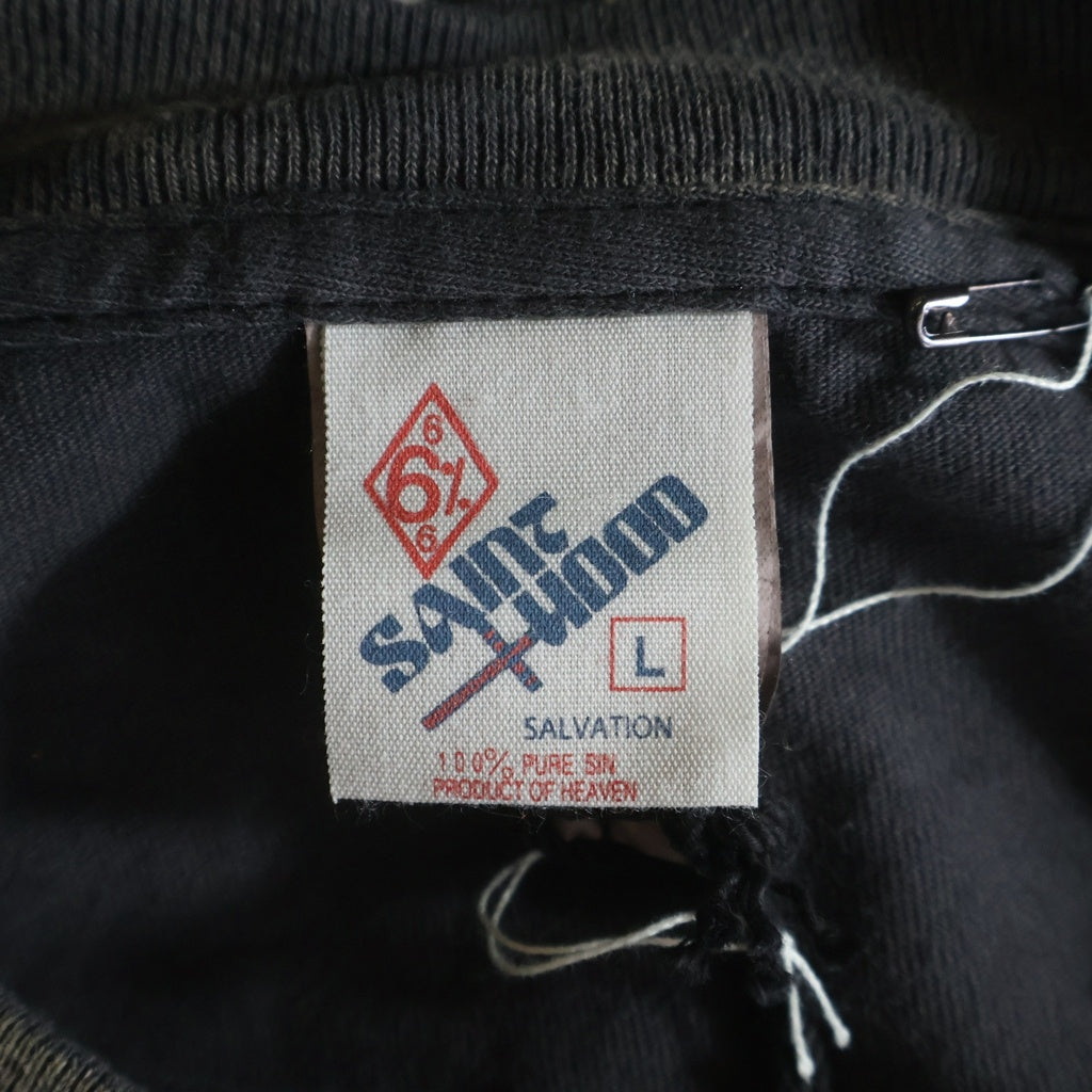 SAINT MICHAEL(セントマイケル) ×NEIGHBORHOOD STHD . L/S TEE SPEED KILLS ネイバーフッド ロングスリーブTシャツ カットソー ダメージ加工 チャコールグレー SM-HR8-0000-C72