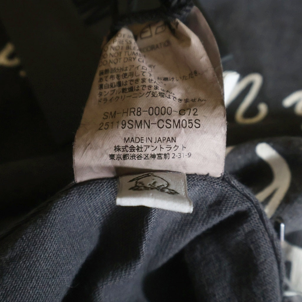 SAINT MICHAEL(セントマイケル) ×NEIGHBORHOOD STHD . L/S TEE SPEED KILLS ネイバーフッド ロングスリーブTシャツ カットソー ダメージ加工 チャコールグレー SM-HR8-0000-C72