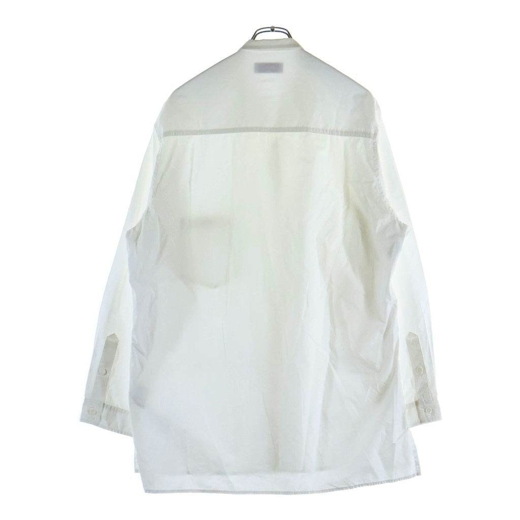 Yohji Yamamoto(ヨウジヤマモト) 22SS Chain Stitch Broadcloth Shirt 環縫いブロードシャツ 長袖シャツ ホワイト HG-B04-001