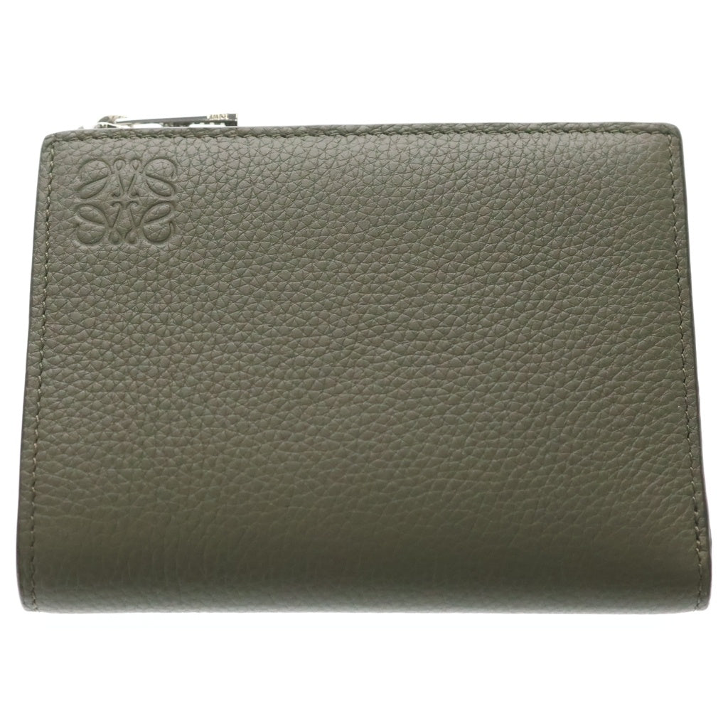 LOEWE(ロエベ) アナグラム レザーウォレット 二つ折り財布 カーキ