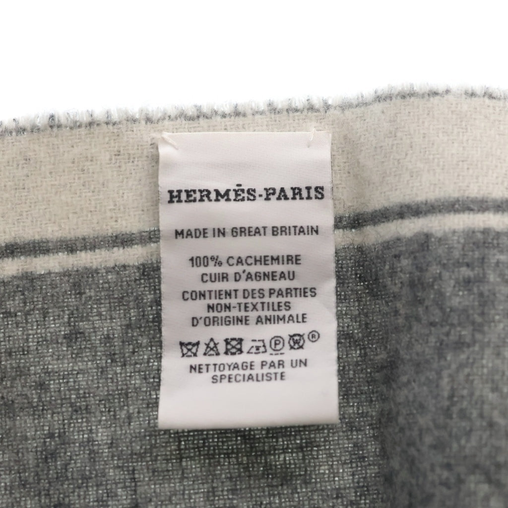 HERMES(エルメス) MORS モール ロゴデザイン マフラー ストール