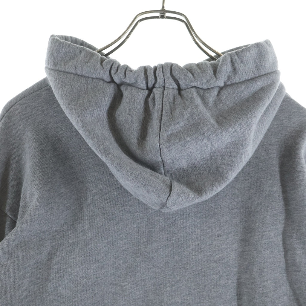 CELINE(セリーヌ) 21AW Loose Sweatshirt In Cotton Fleece ドローコード フーディー スウェット プルオーバーパーカー グレー 2Y468670Q