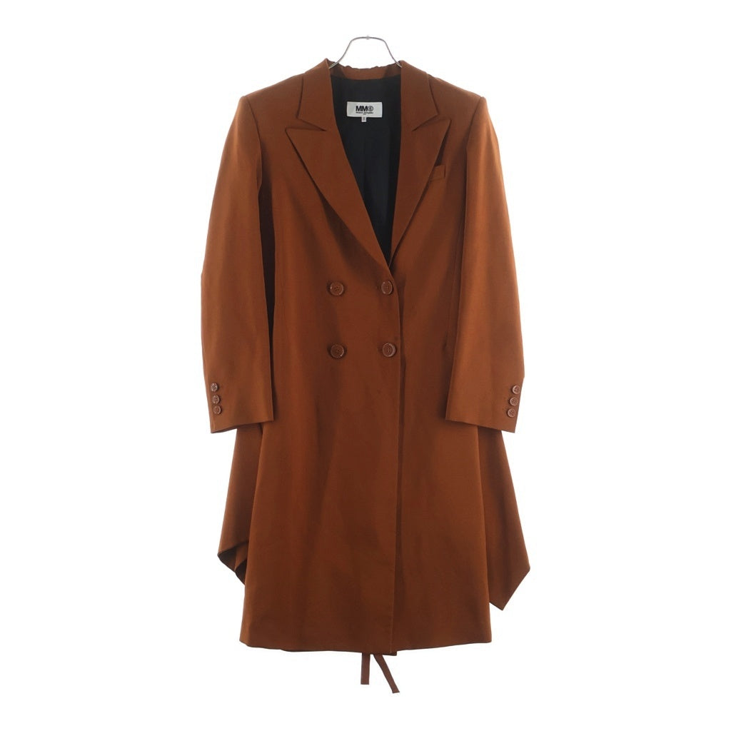 MM6 Maison Margiela(エムエムシックスメゾンマルジェラ) 20SS DOUBLE BREASTED WOOL COAT ピークドラペル ダブルブレスト ウールコート オレンジ S52AA0093