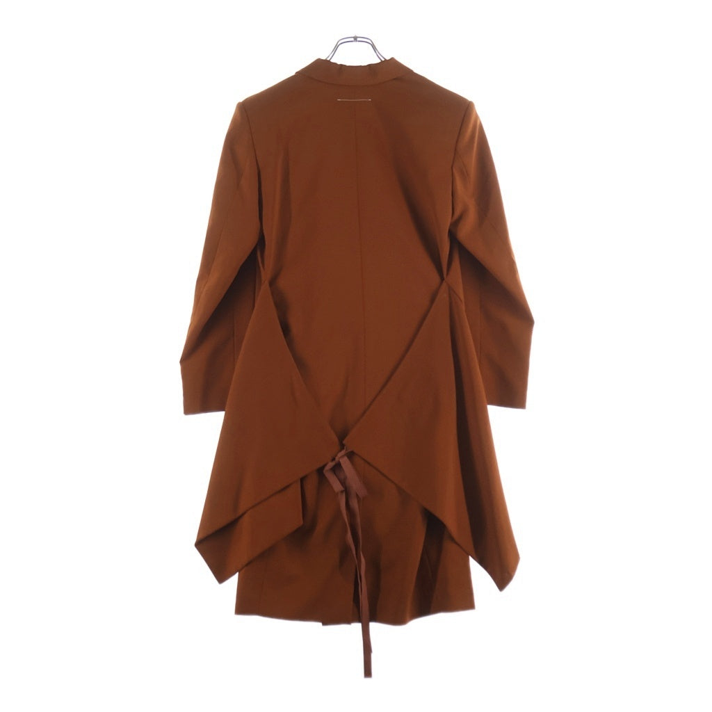 MM6 Maison Margiela(エムエムシックスメゾンマルジェラ) 20SS DOUBLE BREASTED WOOL COAT ピークドラペル ダブルブレスト ウールコート オレンジ S52AA0093