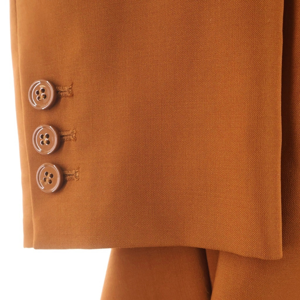 MM6 Maison Margiela(エムエムシックスメゾンマルジェラ) 20SS DOUBLE BREASTED WOOL COAT ピークドラペル ダブルブレスト ウールコート オレンジ S52AA0093