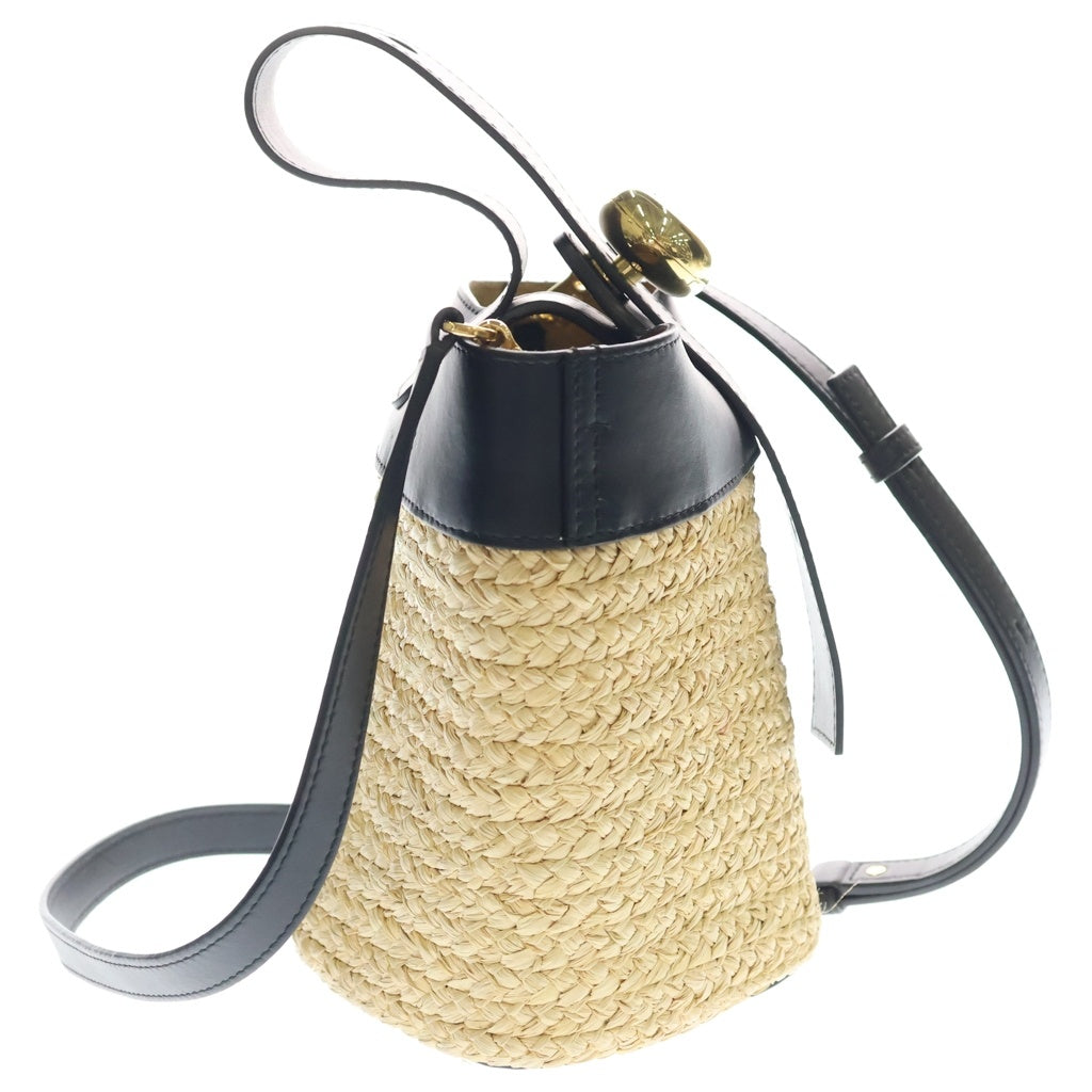 LOEWE(ロエベ) MINI PABBLE ミニ ペブル ロゴデザイン バケット ショルダーバッグ ベージュ AANBBBMX082165 レディース