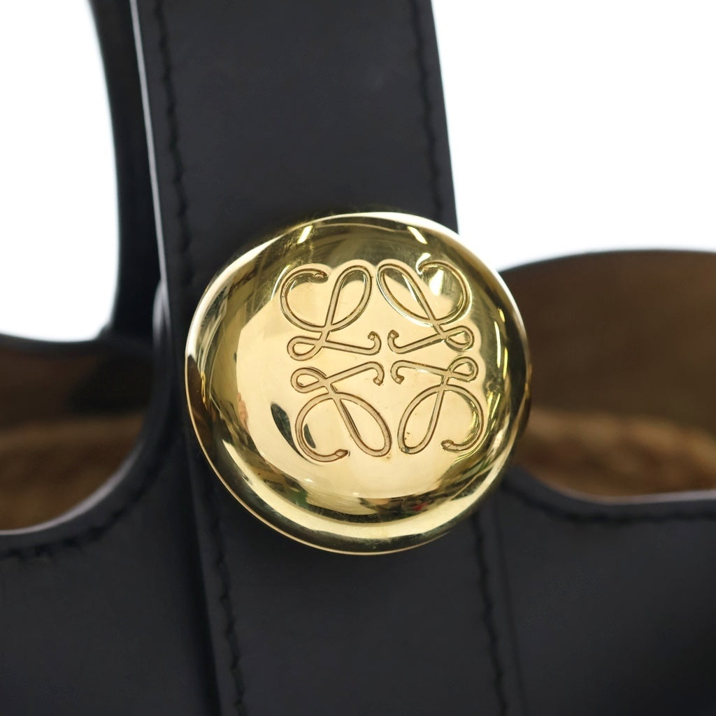 LOEWE(ロエベ) MINI PABBLE ミニ ペブル ロゴデザイン バケット ショルダーバッグ ベージュ AANBBBMX082165 レディース