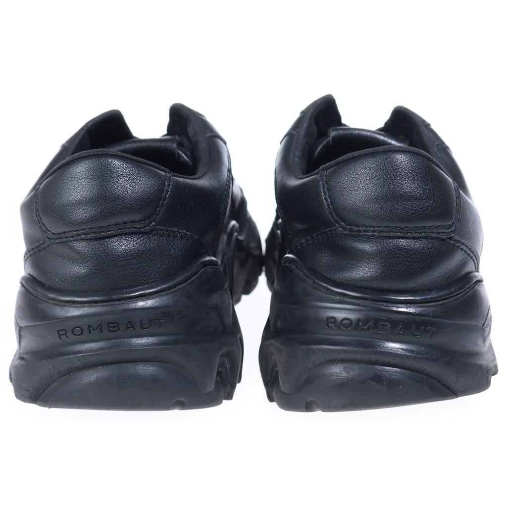 NO BRAND(ノーブランド) ROMBAUT ロンバート BOCCACCIO II レザー ローカットスニーカー シューズ ブラック