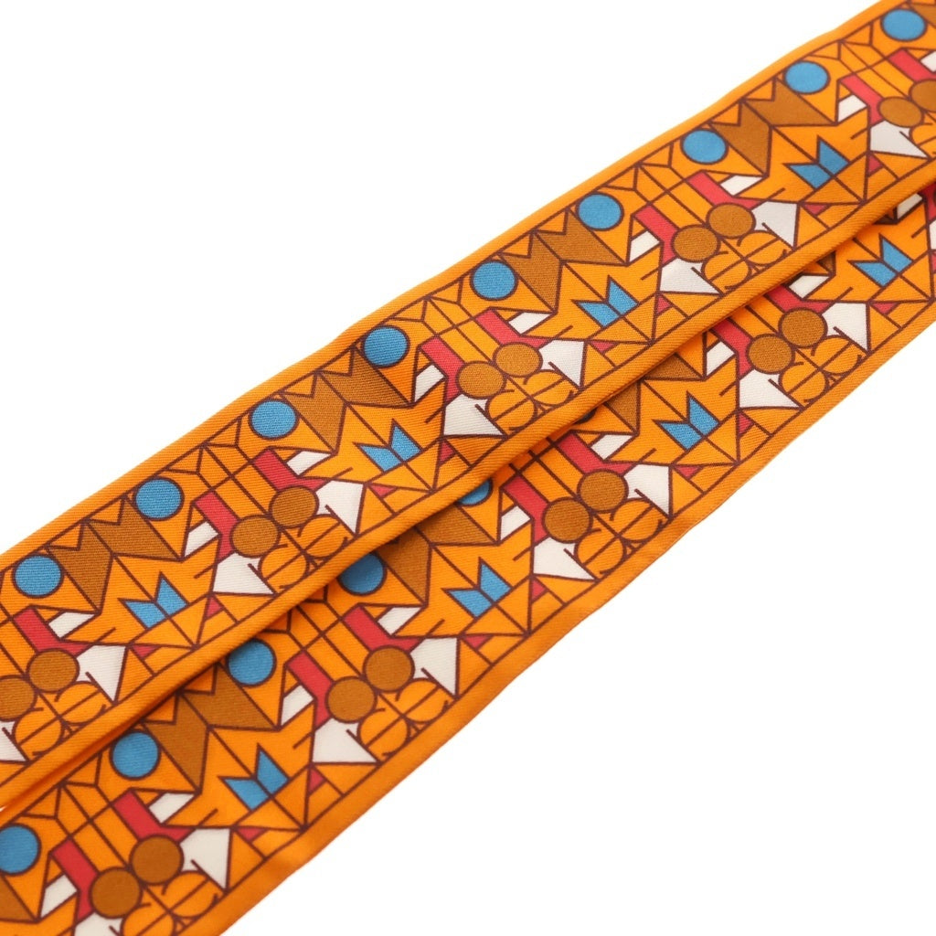 HERMES(エルメス) Moynat Silk Scarf 総柄デザイン シルク スカーフ