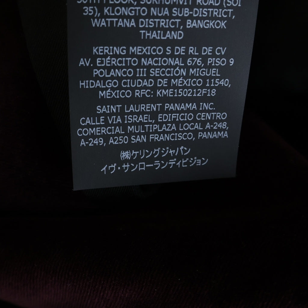 SAINT LAURENT PARIS(サンローランパリ) 22AW ピークドラペル ベロア ダブルブレストテーラードジャケット レッド 706612 Y615W
