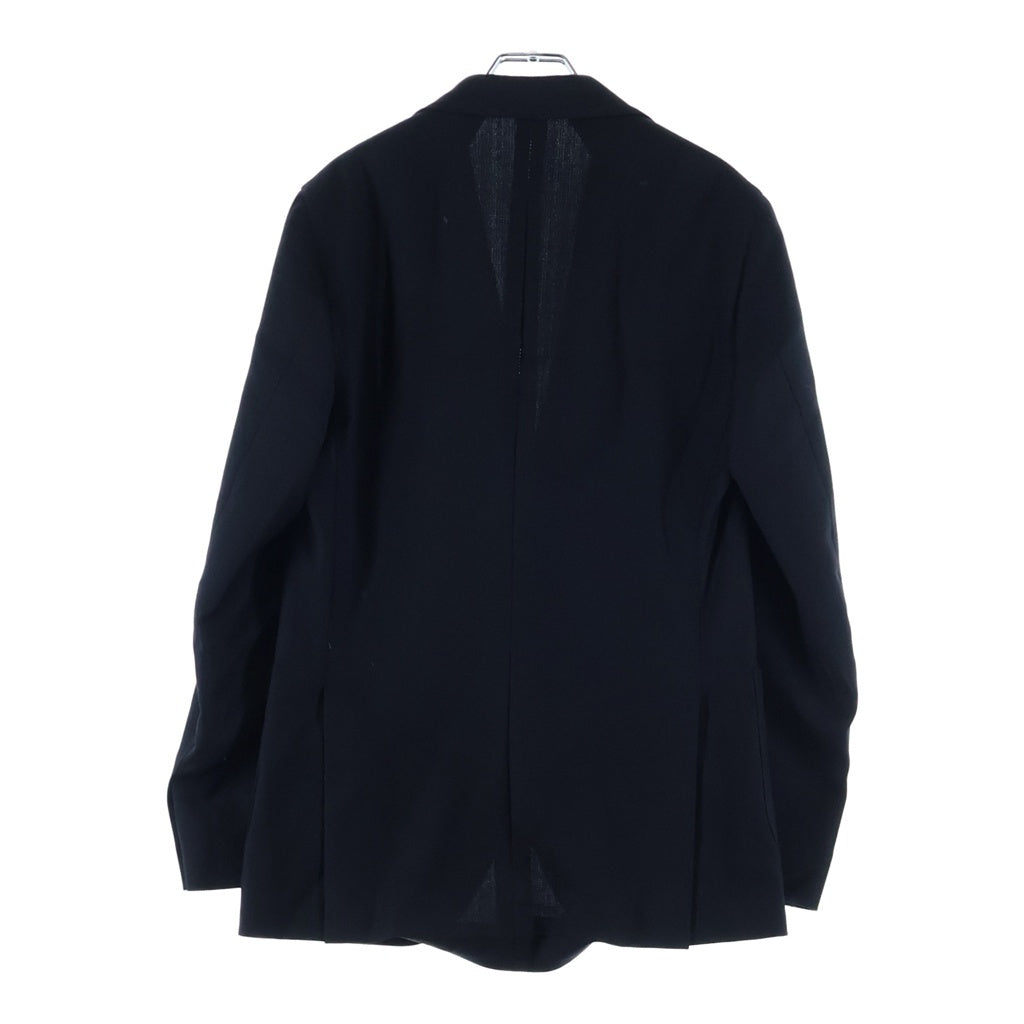 LARDINI(ラルディーニ) マルチポケット ウール シングルテーラードジャケット ブラック