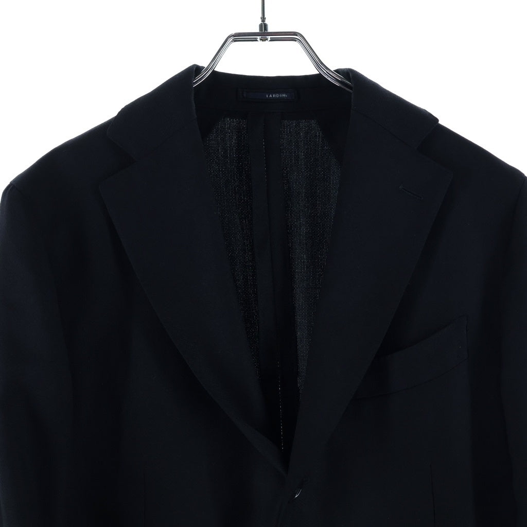 LARDINI(ラルディーニ) マルチポケット ウール シングルテーラードジャケット ブラック