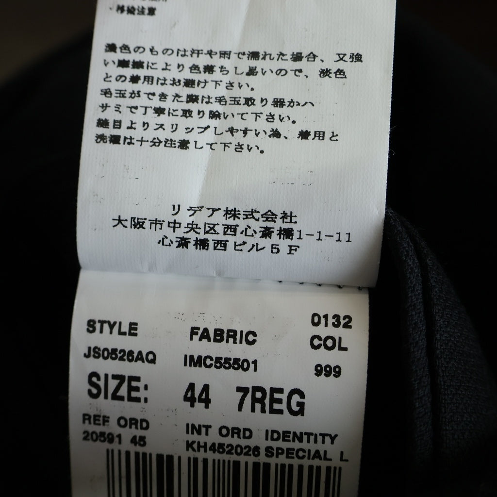 LARDINI(ラルディーニ) マルチポケット ウール シングルテーラードジャケット ブラック