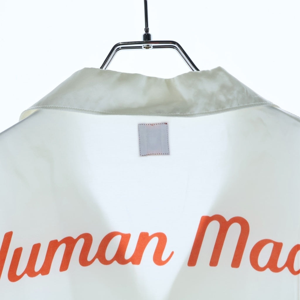 HUMAN MADE(ヒューマンメイド) バックロゴデザイン オープンカラー 半袖シャツ ホワイト