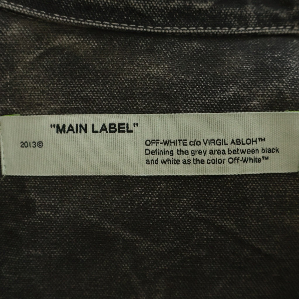 OFF-WHITE(オフホワイト) 20SS アロープリントデニムジャケット ブラック OMYE051S20E55025