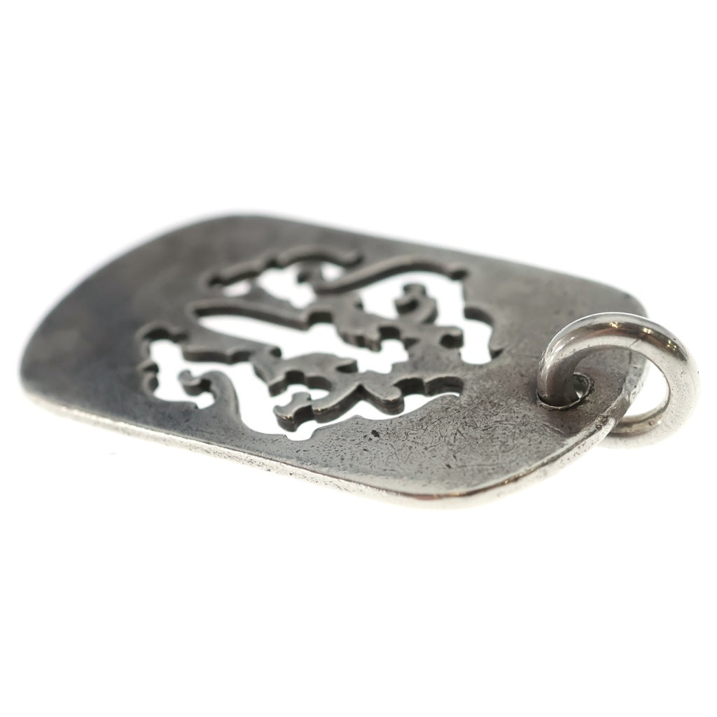 CHROME HEARTS(クロムハーツ) D TAG LRG DAGGER OLD ヴァインダガーカットアウトドッグタグ ラージ ペンダントトップ シルバー BCA240