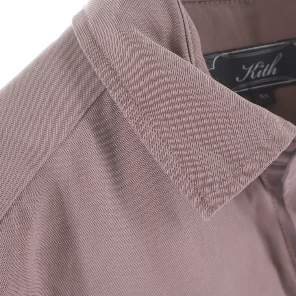 KITH(キス) Vaughn Button Up Shirt ポケット 長袖シャツ ピンク