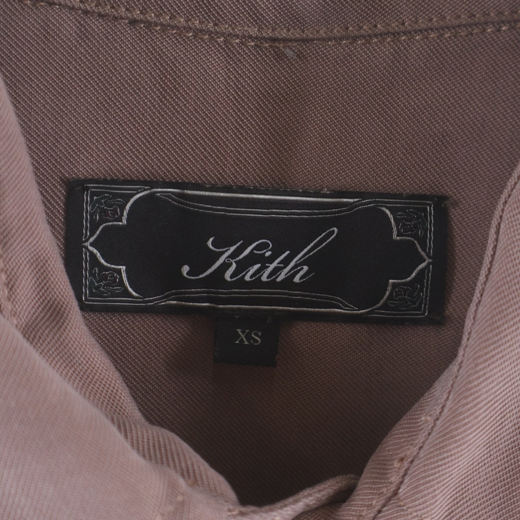 KITH(キス) Vaughn Button Up Shirt ポケット 長袖シャツ ピンク