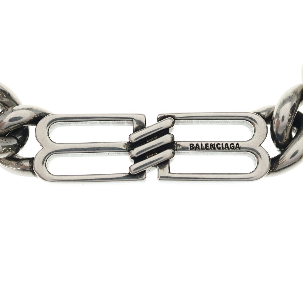 BALENCIAGA(バレンシアガ) BBアイコン チェーンネックレス シルバー
