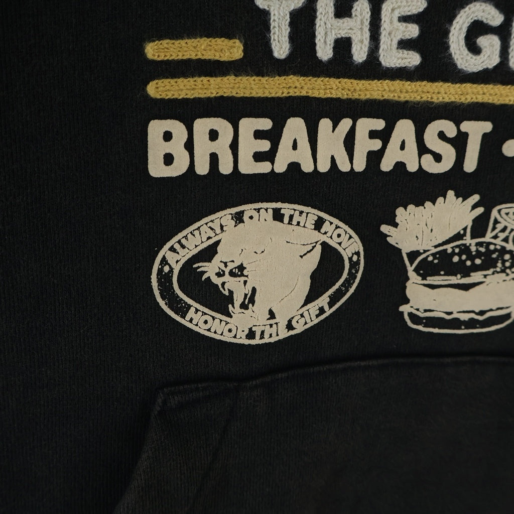 Honor The Gift(オナーザギフト) Honor Dining Hoodie フロント刺繍 プルオーバー パーカー グレー