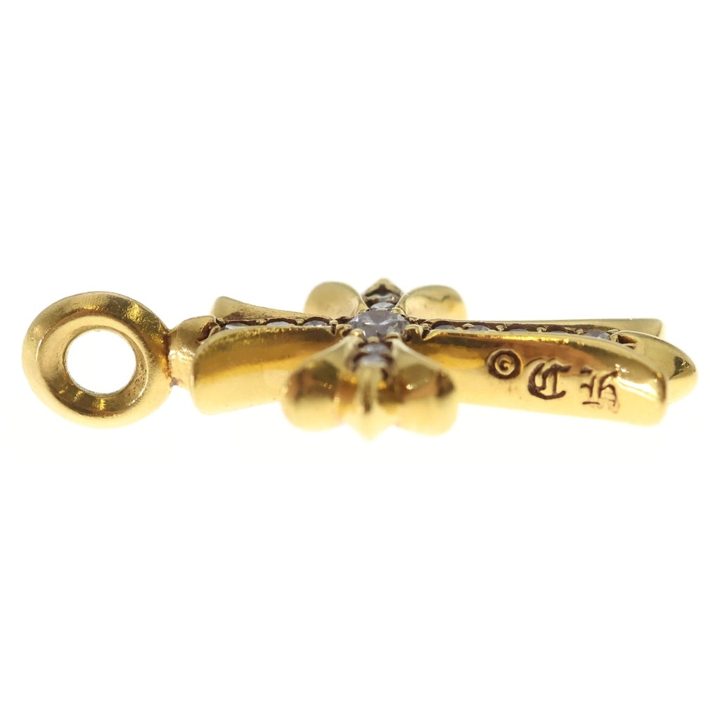 CHROME HEARTS(クロムハーツ) 22K TNY CRSF P/DIA タイニーファットクロス PAVEダイヤ ペンダントトップ ゴールドBCA033