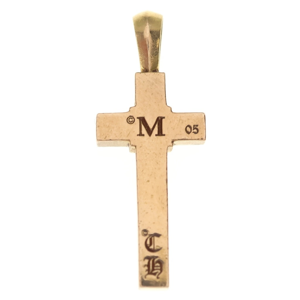 CHROME HEARTS(クロムハーツ) 22K MAPPLE THORPE メイプルソープクロスチャーム ゴールドネックレストップ