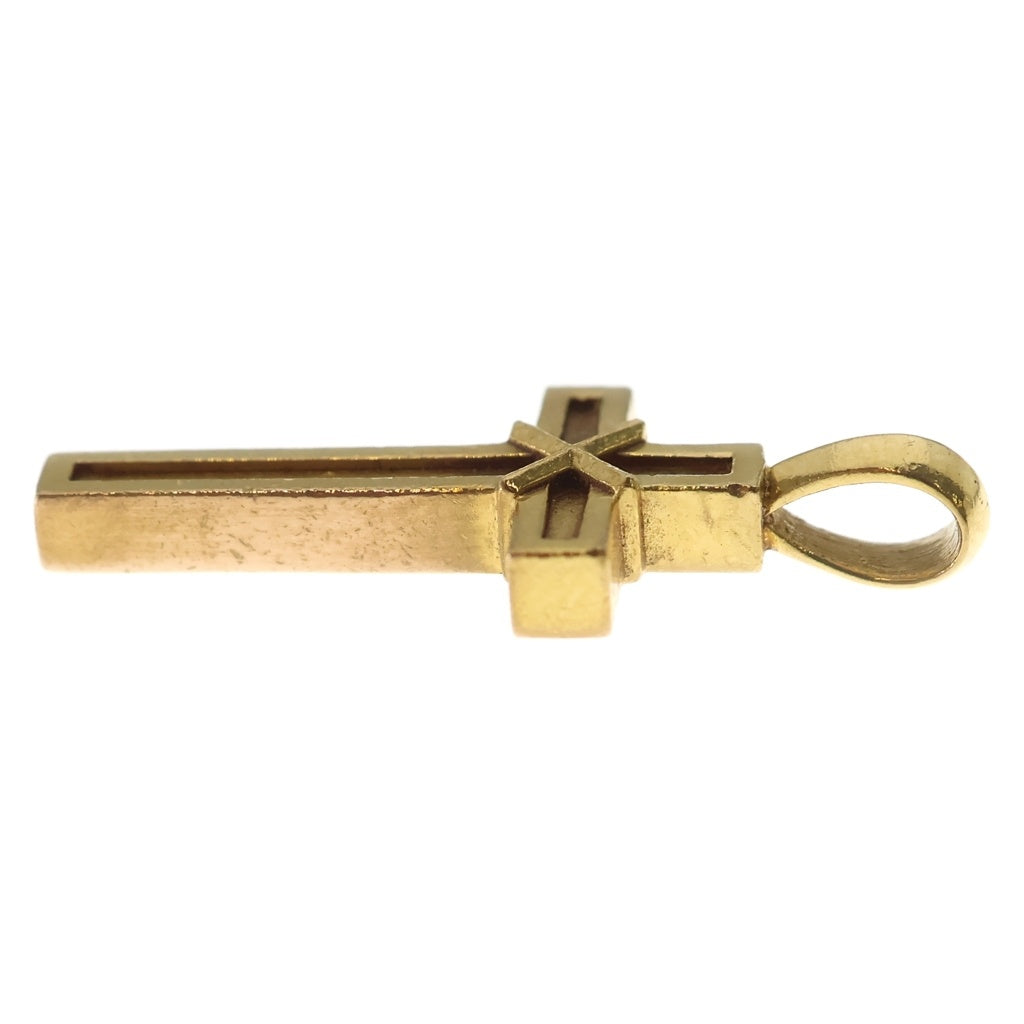 CHROME HEARTS(クロムハーツ) 22K MAPPLE THORPE メイプルソープクロスチャーム ゴールドネックレストップ