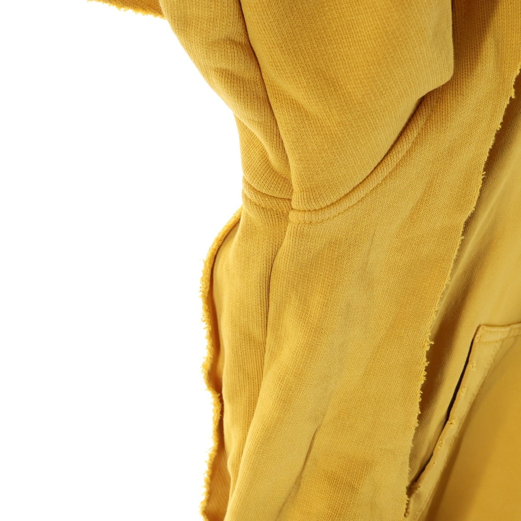 DIESEL(ディーゼル) S-STRAHOOP HOODIE プルオーバーパーカー フーディー ダメージ加工 イエロー A09910