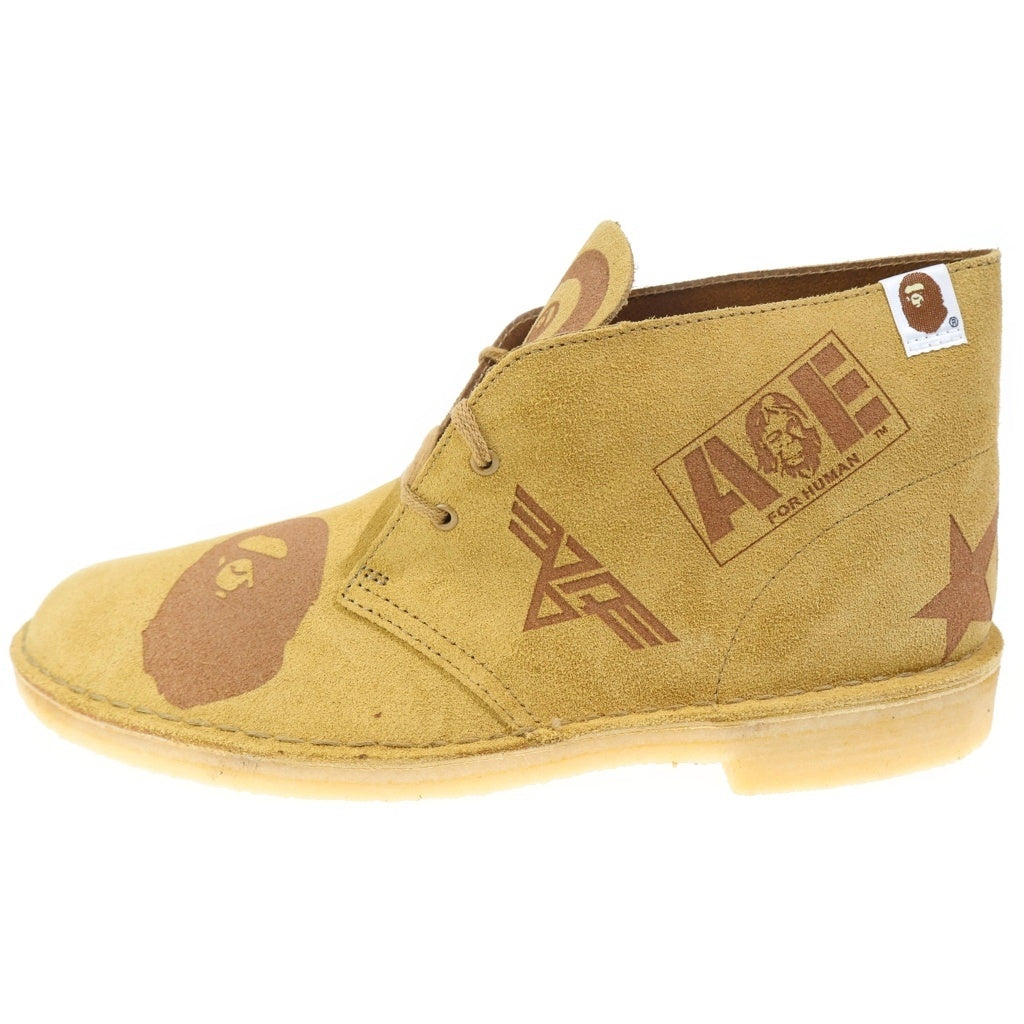 Clarks(クラークス) ×A BATHING APE DESERT BOOTS ア ベイシングエイプ スウェード デザートブーツ ブラウン