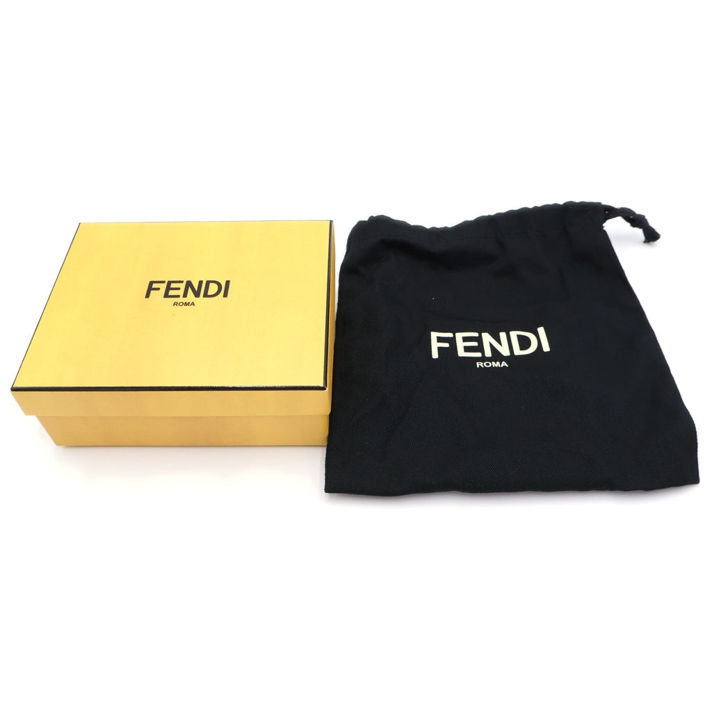 FENDI(フェンディ) フォックス ラムスキン ロゴデザイン ポンポンチャーム ブラウン 7AR683-A3VC-F0TWL- レディース