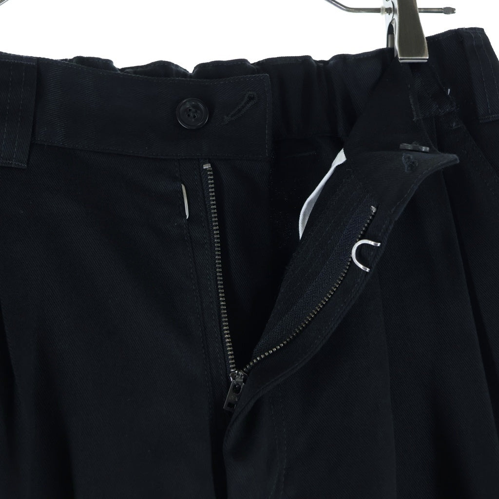 Maison Margiela(メゾンマルジェラ) ダメージ加工 マルチポケット ジップアップ ワイドパンツ ブラック S51KA0591 SS4042