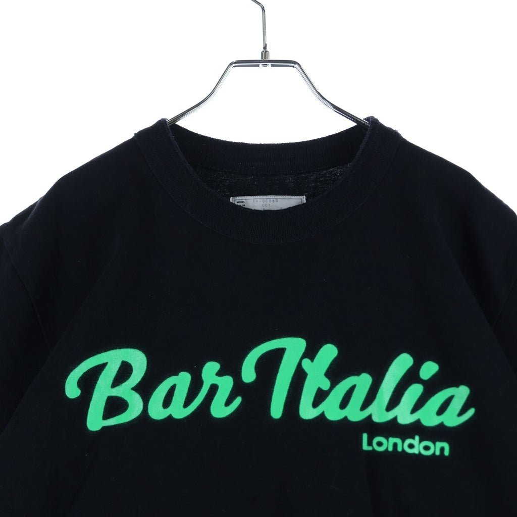 Sacai(サカイ) 19AW BAR ITALIA TEE バーイタリア 半袖Tシャツ カットソー ブラック 19-0006S