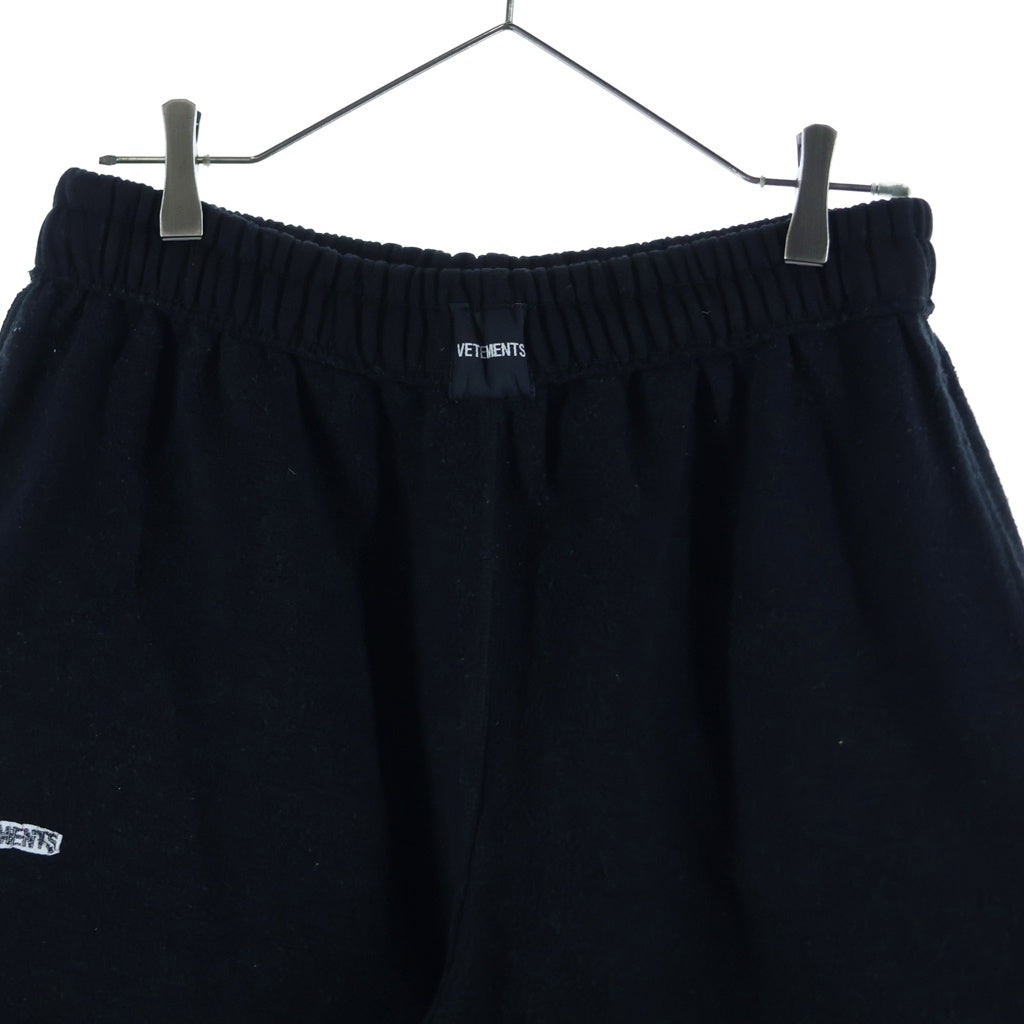 VETEMENTS(ヴェトモン) Sweat Shorts Pants スウェットショートパンツ ブラック MAH19PA209